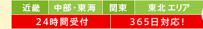 関西 東海 関東 東北 北海道