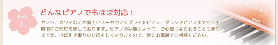 どんなピアノでもほぼ対応！
